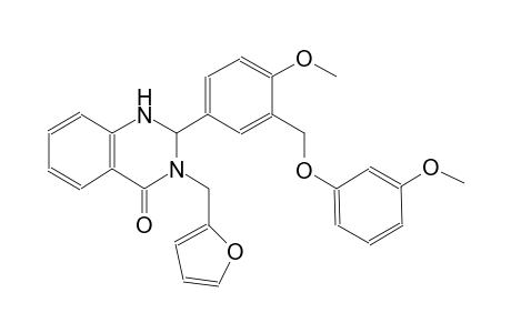 4(1H)-quinazolinone, 3-(2-furanylmethyl)-2,3-dihydro-2-[4-methoxy-3-[(3-methoxyphenoxy)methyl]phenyl]-