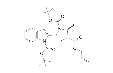 (5R)-3-Allyl N-tert-butyl 5-(1-(tert-butoxycarbonyl)-1H-indol-2-yl)-2-oxopyrrolidine-1,3-dicarboxylate