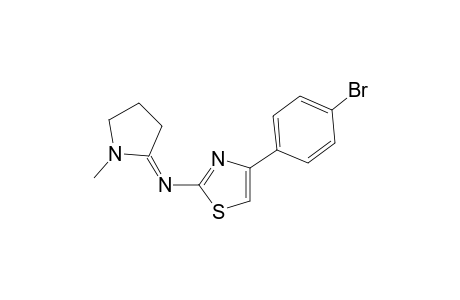 Thiazole, 4-(4-bromophenyl)-2-(1-methylpyrrolidin-2-ylideneamino)-