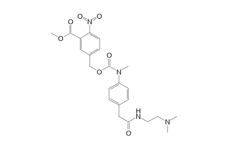 N-[2-[N,N-Dimethylamino)ethyl] 4-[N-methyl-N-(3-methyloxycarbonyl-4-nitropbenzyloxycarbonyl)amino]phenylaceamide hydrochloride