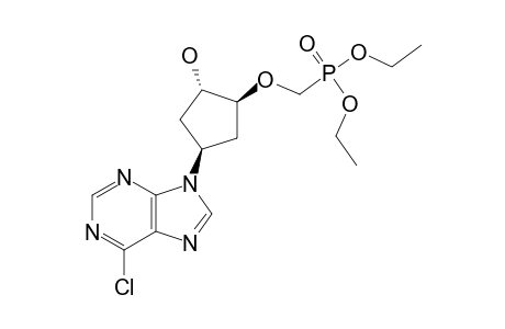 9-[(1'-BETA,3'-ALPHA,4'-BETA)-4'-(DIETHYLPHOSPHONO)-METHOXY-3'-HYDROXYCYCLOPENTYL]-6-CHLOROPURINE