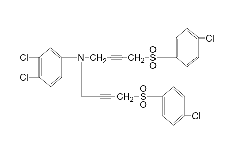 N,N-bis{4-[(p-chlorophenyl)sulfonyl]-2-butynyl}-3,4-dichloroaniline