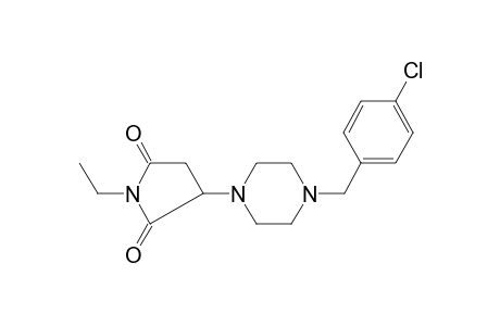 3-[4-(4-Chlorobenzyl)-1-piperazinyl]-1-ethyl-2,5-pyrrolidinedione