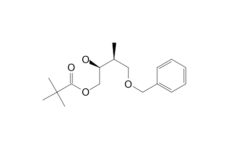 (2S,3S)-4-(benzyloxy)-2-hydroxy-3-methylbutyl pivalate