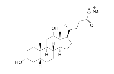 3α,12α-dihydroxy-5β-cholan-24-oic acid, monosodium salt