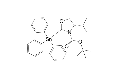 (2R,4S)-4-isopropyl-2-triphenylstannyl-oxazolidine-3-carboxylic acid tert-butyl ester