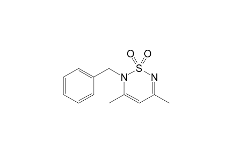 2-benzyl-3,5-dimethyl-2H-1,2,6-thiadiazine, 1,1-dioxide