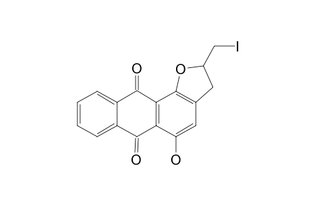 5-Hydroxy-2-iodomethyl-2,3-dihydroanthra[1,2-A]furan-6,11-dione