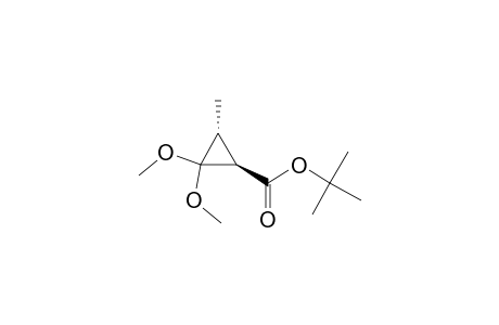 Trans-1,1-dimethylethyl 2,2-dimethoxy-3-methylcyclopropanecarboxylate