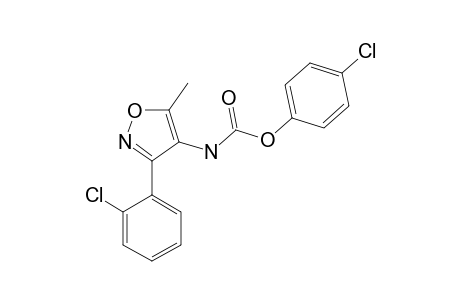 3-(o-chlorophenyl-5-methyl-4-isoxazolecarbamic acid, p-chlorophenyl ester