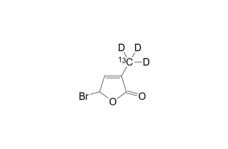 2-bromo-4-(trideuterio(13C)methyl)-2H-furan-5-one