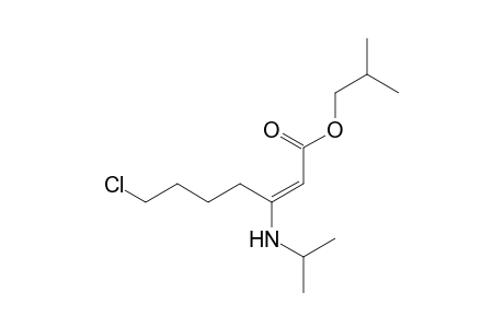 (E)-Isobutyl 7-chloro-3-(iso-propylamino)hept-2-enoate