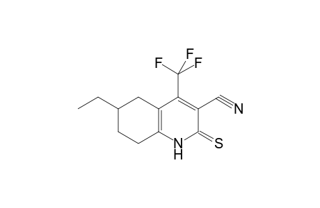 3-Quinolinecarbonitrile, 6-ethyl-1,2,5,6,7,8-hexahydro-2-thioxo-4-(trifluoromethyl)-