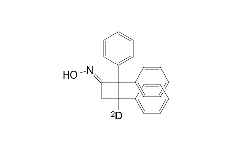 2,2,3-triphenyl-3-deuterocyclobutan-1-one oxime