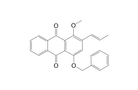 4-Benzyloxy-1-methoxy-2-(prop-1'-enyl)anthraquinone