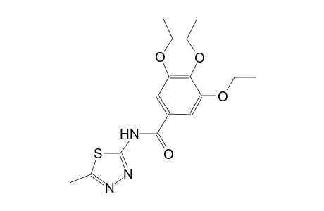 3,4,5-triethoxy-N-(5-methyl-1,3,4-thiadiazol-2-yl)benzamide