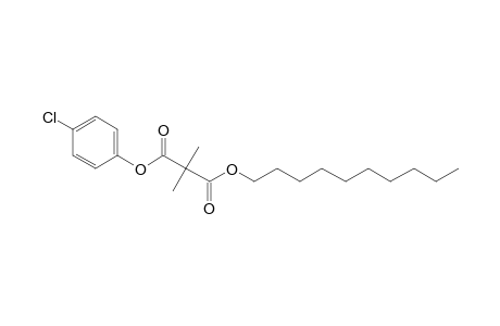 Dimethylmalonic acid, 4-chlorophenyl decyl ester