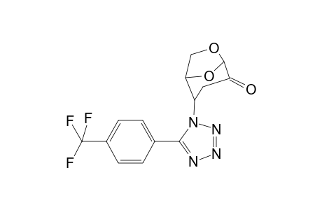 2-{5-[4-(trifluoromethyl)phenyl]-1H-1,2,3,4-tetrazol-1-yl}-6,8-dioxabicyclo[3.2.1]octan-4-one