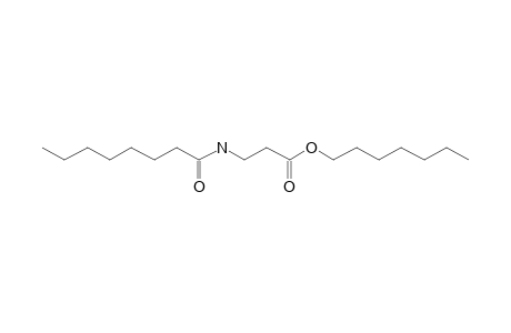 .beta.-Alanine, N-capryloyl-, heptyl ester