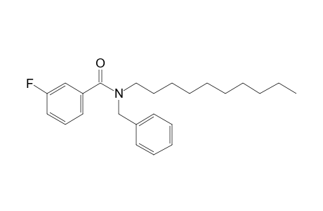 Benzamide, 3-fluoro-N-benzyl-N-decyl-