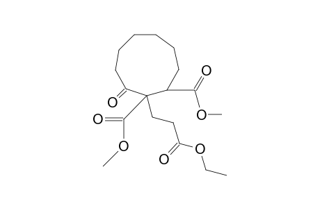 1,2-Dicarboxy-9-oxocyclononanepropionic acid, 1,2-dimethyl ethyl ester