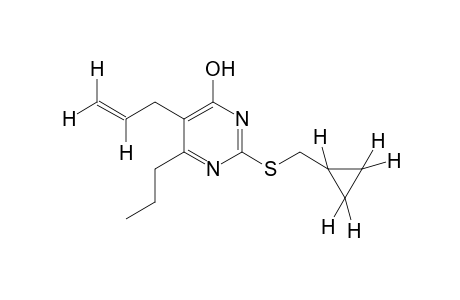 5-allyl-2-[(cyclopropylmethyl)thio]-6-propyl-4(3H)-pyrimidinone