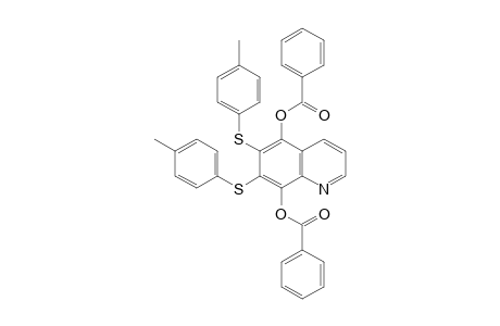 6,7-bis(p-Tolylthio)-5,8-quinolinediol, dibenzoate