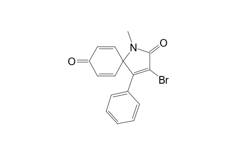 N-methyl-3-bromo-4-phenyl-1-azaspiro[4.5]deca-3,6,9-trien-2,8-dione