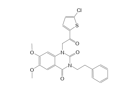 1-[2-(5-chloro-2-thienyl)-2-oxoethyl]-6,7-dimethoxy-3-(2-phenylethyl)-2,4(1H,3H)-quinazolinedione