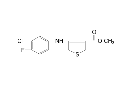 4-(3-chloro-4-fluoroanilino)-2,5-dihydro-3-thiophenecarboxylic acid, methyl ester