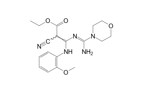 3-[(aminomorpholinomethylene)amino]-3-(o-anisidino)-2-cyanoacrylic acid, ethyl ester