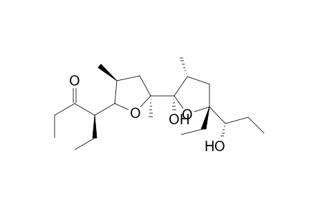 {4R,4(2S,3S,5R),5[(2S,3S,5R),5(1S)]}-4-{5-[5-(1-Benzyloxy)propyl-5-ethyl-2-methoxy-3-methyltetrahydrofuran-2-yl]3,5-dimethyltetrahydrofuran-2-yl}hexan-3-one