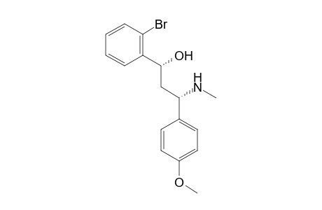 (1R*,3S*)-1-(2-Bromophenyl)-3-(4-methoxyphenyl)-3-(methylamino)-propan-1-ol