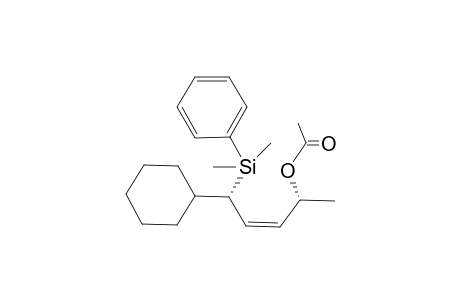 Acetic acid (Z)-(1R,4S)-4-cyclohexyl-4-(dimethyl-phenyl-silanyl)-1-methyl-but-2-enyl ester