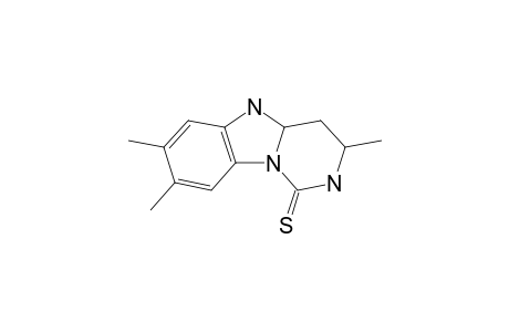 3,4,4a,5-Tetrahydro-3,7,8-trimethylpyrimido[1,6-a]benzimidazol-1(2H)thione