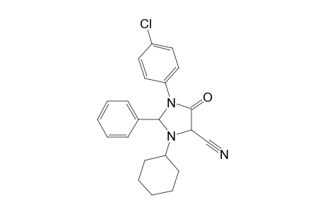 1-cyclohexyl-2-phenyl-3-(m-chlorophenyl)-4-oxo-5-cyano-1,3-diazacyclopentane