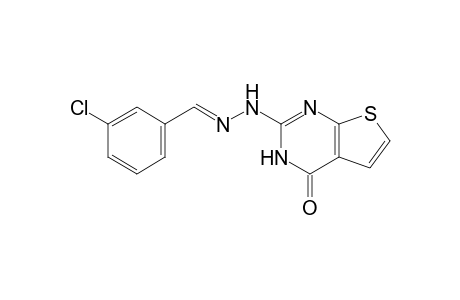 (E)-2-(2-(3-Chlorobenzylidene)hydrazinyl)thieno[2,3-d]pyrimidin-4(3H)-one