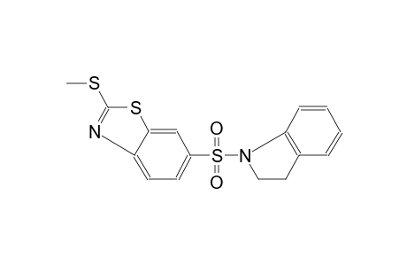 6-(2,3-dihydro-1H-indol-1-ylsulfonyl)-2-(methylsulfanyl)-1,3-benzothiazole