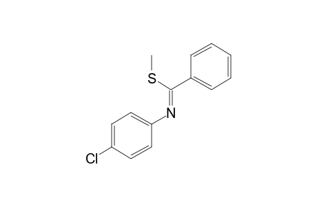 N-(4-Chlorophenyl)benzenecarboximidothioic acid, methyl ester