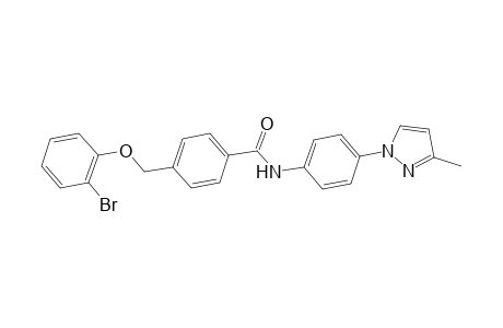 benzamide, 4-[(2-bromophenoxy)methyl]-N-[4-(3-methyl-1H-pyrazol-1-yl)phenyl]-