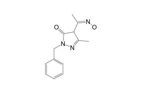 (Z)-2-BENZYL-2,4-DIHYDRO-4-[1-(HYDROXYAMINO)-ETHYLIDENE]-5-METHYL-3H-PYRAZOL-3-ONE;ISOMER-X