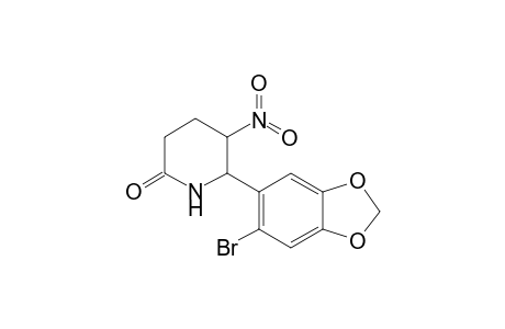 6-(6-Bromo-1,3-benzodioxol-5-yl)-5-nitro-2-piperidinone