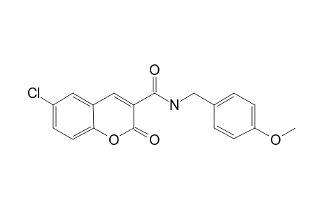 2H-Chromene-3-carboxylic acid, 6-chloro-2-oxo-, 4-methoxybenzylamide