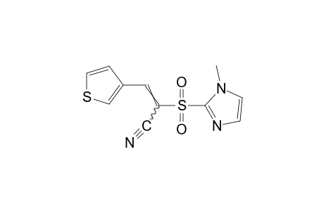 alpha-[(1-methylimidazol-2-yl)sulfonyl]-3-thiopheneacrylonitrile