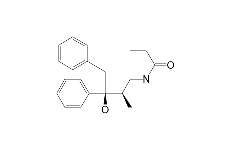 Propanamide, N-(3-hydroxy-2-methyl-3,4-diphenylbutyl)-, [S-(R*,S*)]-