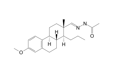 16,17-Seco-3-methoxyestra-1,3,5(10)-trien-17-al-hydrazone-acetate