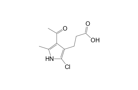 3-(4-acetyl-2-chloro-5-methyl-1H-pyrrol-3-yl)propionic acid