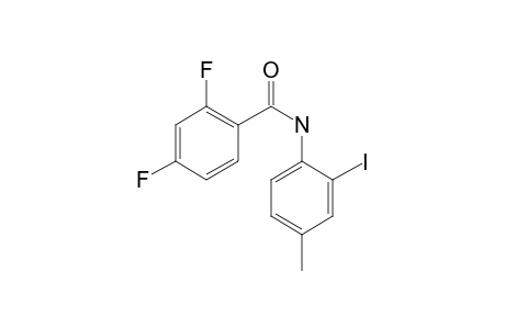 2,4-Difluorobenzamide, N-(2-iodo-4-methylphenyl)-