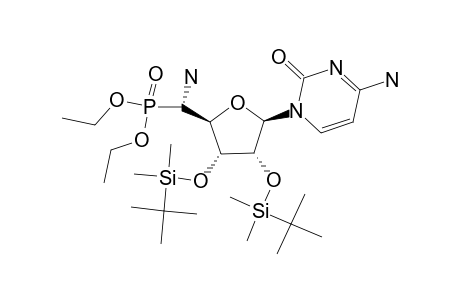 5'S-AMINO-5'-DIETHYLPHOSPHONYL-2',3'-DI-O-TERT.-BUTYLDIMETHYLSILYL-CYTIDINE