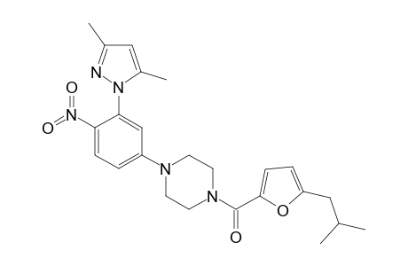 [4-[3-(3,5-dimethyl-1-pyrazolyl)-4-nitrophenyl]-1-piperazinyl]-[5-(2-methylpropyl)-2-furanyl]methanone
